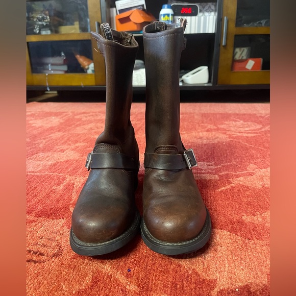 Frye Engineer Maxitred Oil Resistant Brown Boots Womens Size 7.5M Made IN USA - Picture 2 of 12